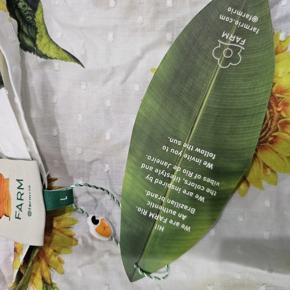 FARM Rio Yellow Green Wrap Midi Skirt - Picture 5 of 6